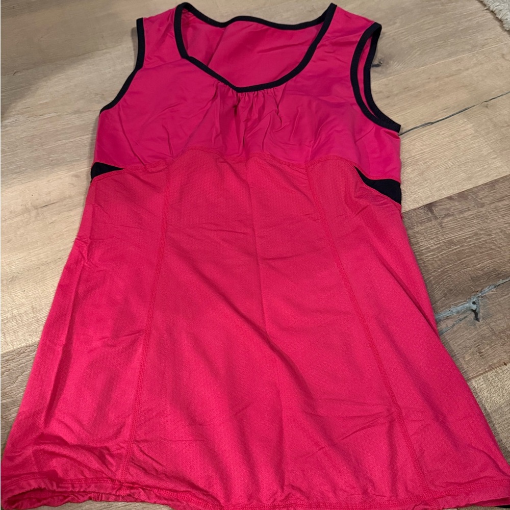 lululemon athletica Pink and Black Tank Top, size 6